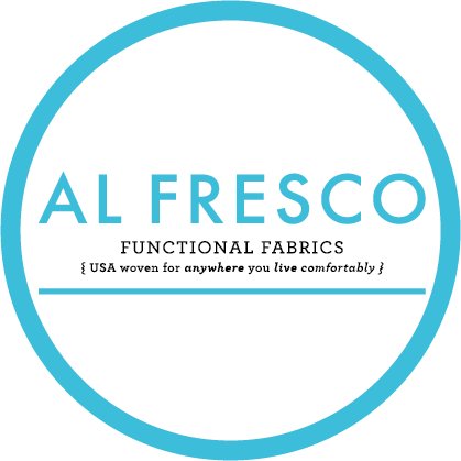 Al Fresco Functional Fabrics - made in the USA, woven for anywhere you live comfortably. Bringing outdoor fabrics inside. #alfrescofabrics