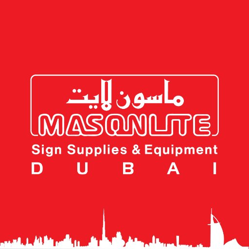masonlitespeaks's profile picture. Masonlite Sign Supplies & Equipment a one stop shops that caters all the needs for sign industry in Dubai since 1980 providing the latest technology to GCC