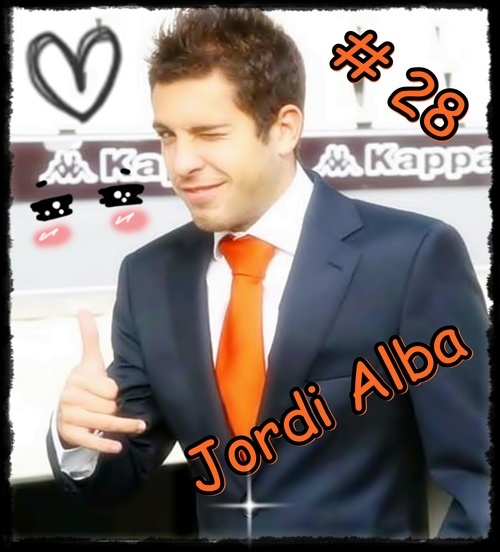 Jordi Alba joven jugador de futbol. Actualmente forma parte del primer equipo del Valencia CF en la primera división de la liga española.