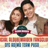A member of the Official Aldub MaiDen Fans Club (@officialaldub16) of @aldenrichards02 and @mainedcm .
