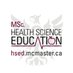 MSc Health Sci Education (HSED) (@McMasterHSED) Twitter profile photo