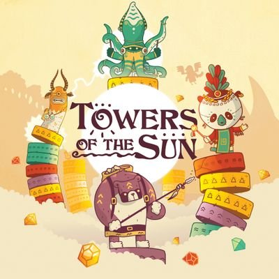 #TowersOfTheSun is a lightweight, abstract, #strategygame for 2-4 players designed by #StefanBrakman and being published by @_QualityBeast.