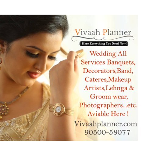 Vivaah Planner is services provider for wedding like Banquets, Decorators, D.J & Band , Makeup Artist, Lenga & Groom Wear , Photographer, Cateres ,... etc.