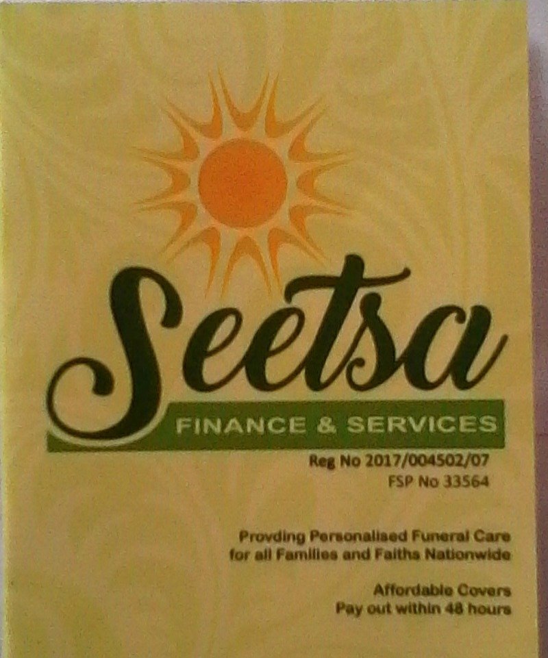 seetsa_finance's profile picture. Wide rage of financial and funeral policies