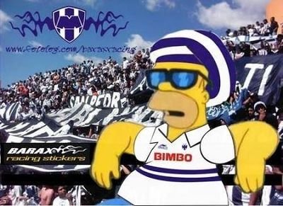 Hola soy homero. Lo unico amarillo es mi piel. Yo queria que fuera azul y blanca, como mi sangre (por Rayados, no Marsella)