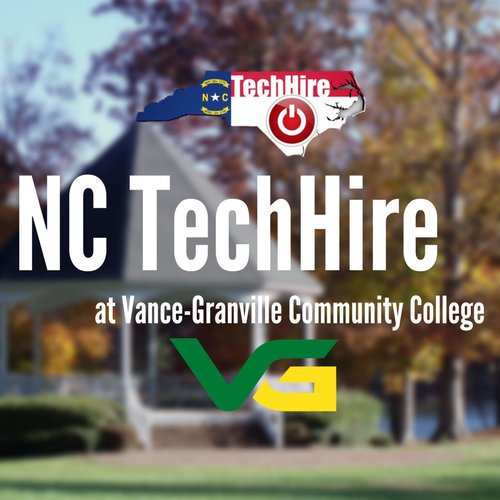 VGCCTechHire's profile picture. NC TechHire Grant at Vance Granville Community College. Developing employees in the high-demand industries of Information Technology & Advanced Manufacturing.