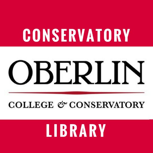 News from the Oberlin Conservatory Library.