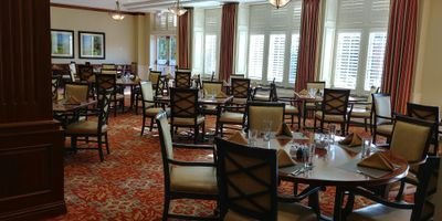 We are an upscale casual restaurant in side of the lovely Lake Forest Place