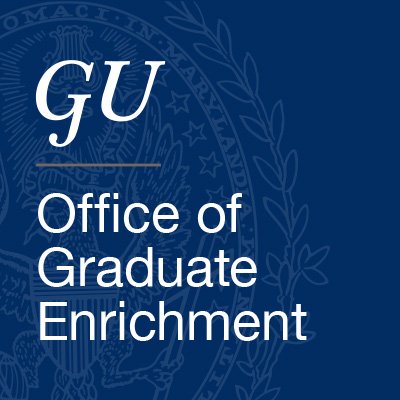 The Office of Graduate Enrichment at Georgetown University serves all Masters and Doctoral students by promoting programming and career development initiatives