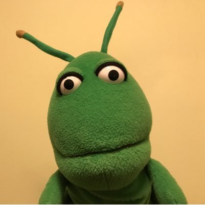 GrasshopperPhil's profile picture. My puppeteer is an Autism dad, same height as The Rock but not as buff.