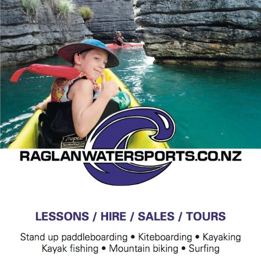 We provide watersport activities include kayaking, paddleboarding, kiteboarding, surfing, kayak fishing & even mountain bikes in beautiful Raglan, New Zealand.