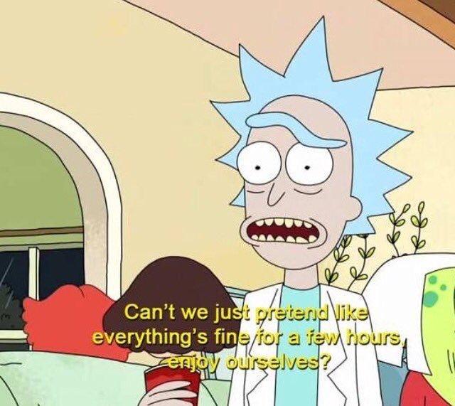 Give me a good book and a cup of coffee and fuck off