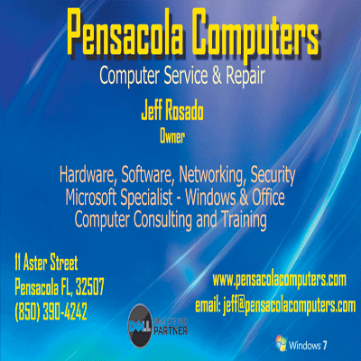 Providing computer service, repair, custom builds, and web consulting to Pensacola FL small businesses and home users, technology and music lovers Pensacola FL