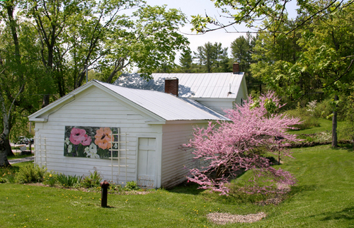 Beautiful public garden overlooking the Schoharie Valley, NY, developed with plantings of trees, shrubs, and herbaceous perennials from around the world.