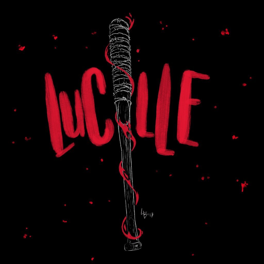 Just a baseball bat with sharp ass barbed wire. Follow me back and gimme half your shit! Twitter for Lucille. Team Negan.