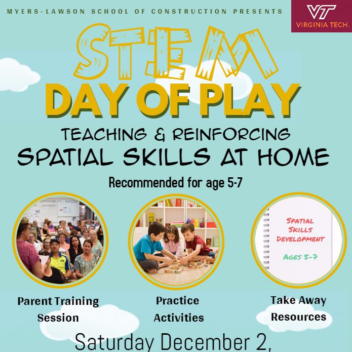 Building the future generation of architects and engineers: enabling spatial skills development through structured play.
RSVP: https://t.co/47ZhnPzcBz