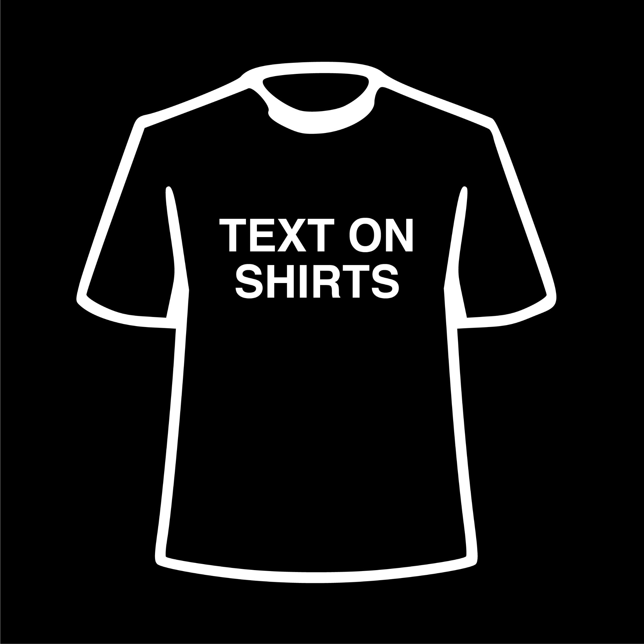 Text on Shirts