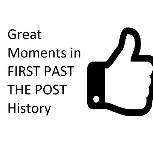 Celebrating all the great moments in first-past-the-post history, like when one party gets 36% of the vote yet wins a majority of the seats.