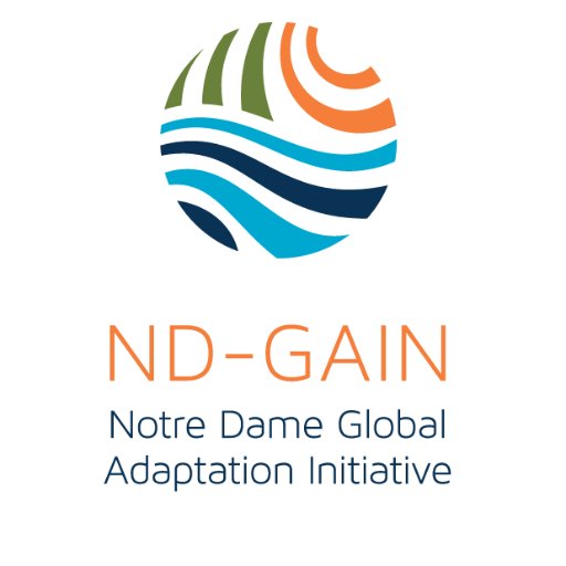 @NotreDame Global Adaptation Initiative (ND-GAIN) | Building resilience to #climatechange to better prepare humans & their environment for the future.