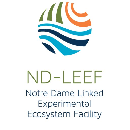 Notre Dame Linked Experimental Ecosystem Facility. A ecological research facility featuring linked stream, pond and wetland ecosystems, and pair of bald eagles!