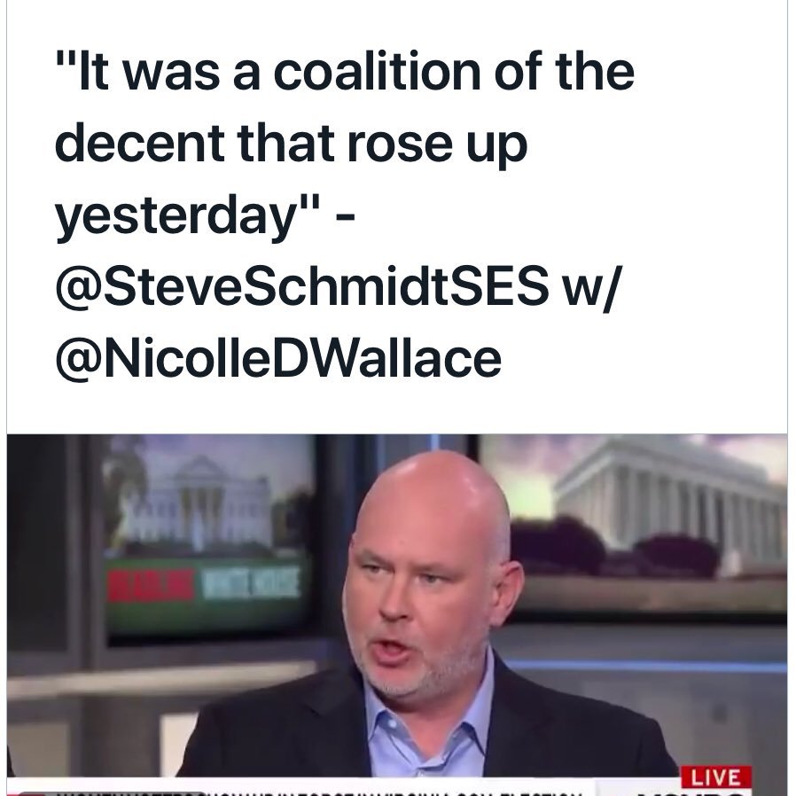 @SteveSchmidtSES name for people that have had it from Trump. No more deplorables running the country. The antithesis of the deplorables.