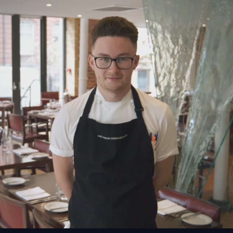 25, worked for James Martin, Manchester house,London carriage, Australasia, currently working offshore @masterchefuk quarter finalist 2017