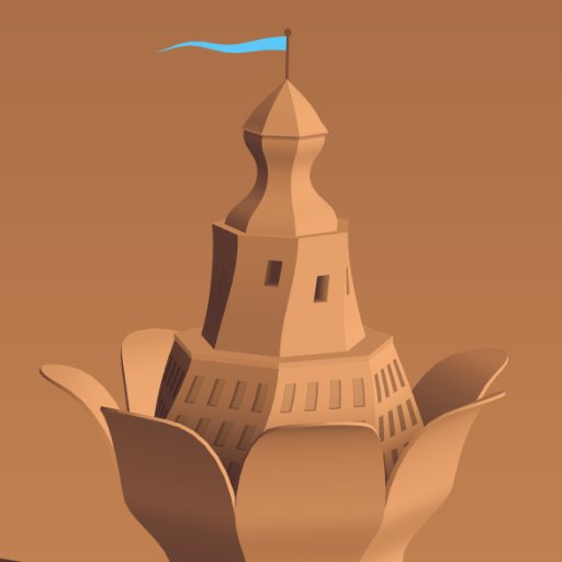 A sandcastle each day, from Sandcastles for iPhones and iPads: https://t.co/g5xhq4YtIF