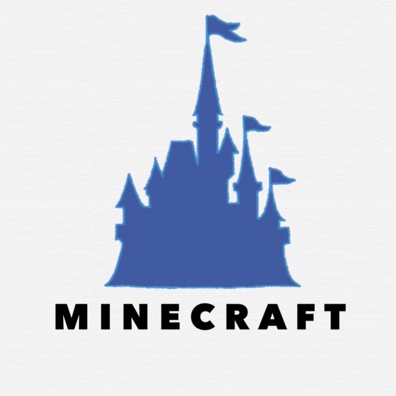 Minecraft Tdr Project 進化を続けるフォアコート 旗が追加された模様です Minecraft キャッスルフォアコート シンデレラ城 東京ディズニーランド Tdr Tdl 再現