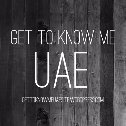 Shining a light on the people who make UAE the country it is.


uaegettoknowme@gmail.com
https://t.co/EAQrvRsd90