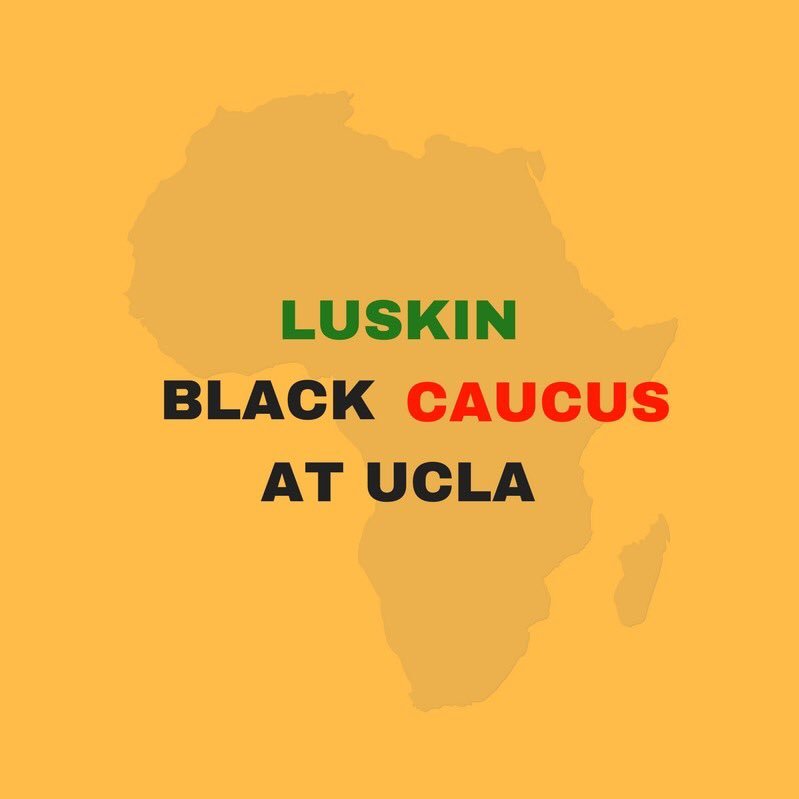 Luskin Black Caucus exists to increase access, retention & representation of Black graduate students & interested Black students in public affairs at #UCLA ✊🏾