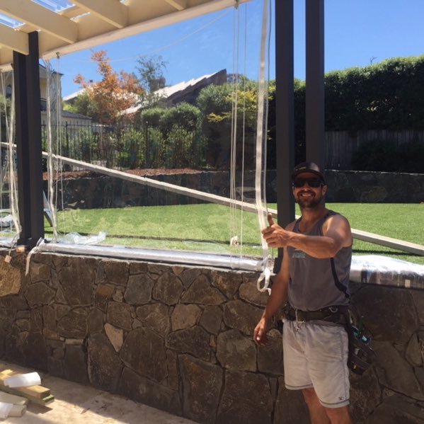 Construction in Canberra, while enjoying life! Gotta love a shower beer