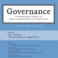 Governance: An International Journal of Policy, Administration and Institutions.  Co-edited by @AdamSheingate and Paolo Graziano.
@govjournal.bsky.social