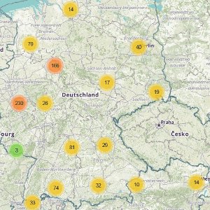 Verzeichnis und Karte kirchlicher Social-Media-Aktivitäten und Webauftritte