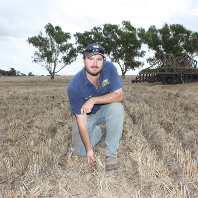 Young farmer in Western Australia wheatbelt. family run farm,father to three girls
