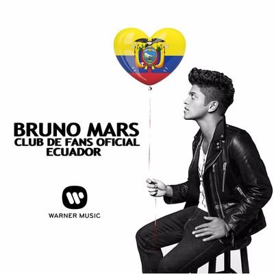Somos el Club de Fans Oficial de Bruno Mars en Ecuador. Apoyados por @warnermusicecu y @ArtistasWarner :)