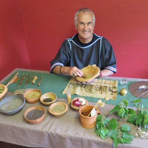 Quintus, the Roman physician at Chedworth Roman Villa, Gloucestershire