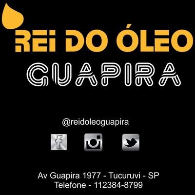 reidoleoguapira's profile picture. Nossos serviços
. Troca de óleo e filtros: Carros/ Motos/ Caminhões
. Troca do fluido do freio, entre outros
Av Guapira 1977 - Tucuruvi SP - (11) 2384-8799