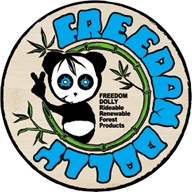Bamboo Longboard Skateboards,
Freedom Dolly Rideable Renewable Forest Products are all handmade from sustainable eco processed Bamboo.
