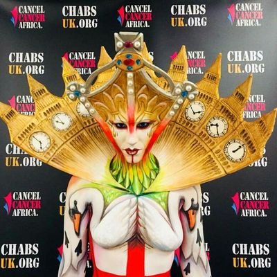 The #ChabsUK London event is a fusion of creative bodypainting with a bold Fashion expression, to help raise Cancer awareness in Africa. #ChabsUK #ChabsKidsUK