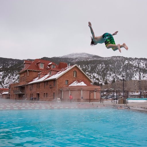 Glenwood Hot Springs, home of the World's Largest Hot Springs Pool. 107 room lodge, water slides, a premier athletic club, & Spa of the Rockies.