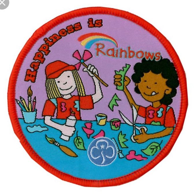 Rainbow unit for girls aged 5-7. Meet on a Friday at 6.15pm-7.30pm for lots of fun. 🌈