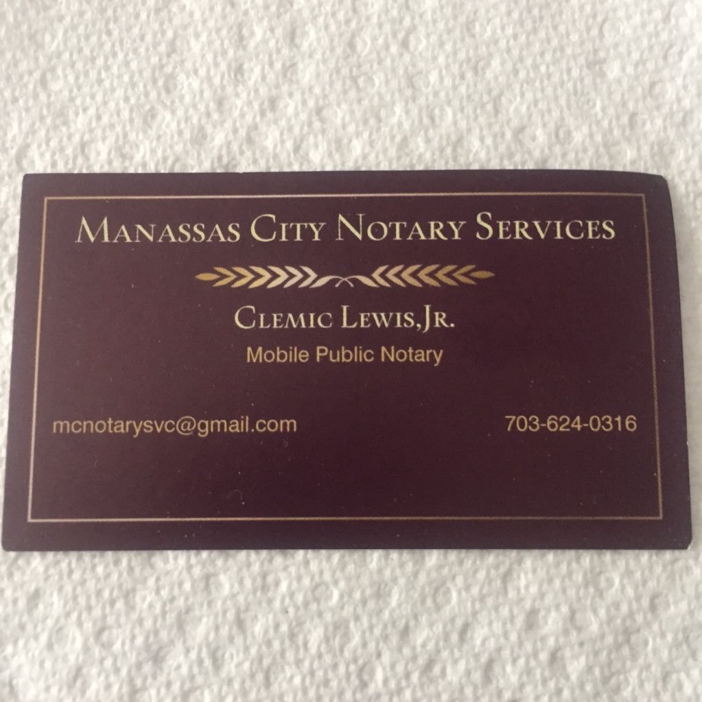 Manassas City Notary Services is a mobile notary company providing notorial services to northern virginia.