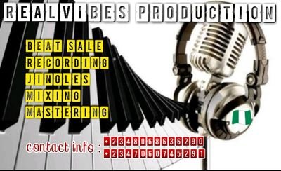 RealvibesProdu2's profile picture. We Produce All Genres Of Music. Whatsapp Contacts +2348068636290/+2347060745291 Realvibesproductions@gmail.com