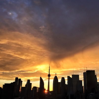 Sunset #views from 351 King St E! Toronto HQ of The Globe and Mail!