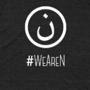 Hashtag #WeAreN in support of Christians in Middle East