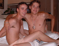 Real life 18 year old twin brothers talk about their sexual experiences and then get naked and jerk off and even piss and shower together.