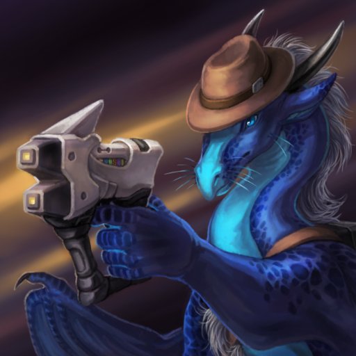 I'm an awesome size Dragon that duel wield pistols and goes on adventure in a tank. main account @bluehasia