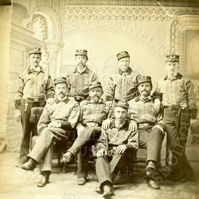 I'm a historical re enactor of John F. Bertles, a Green Bay firefighter during the fire of 1880. Photo credits to Neville Public Museum.