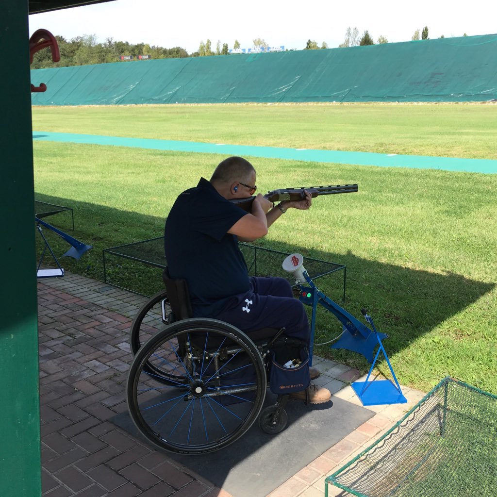 international disabled olympic trap shooter