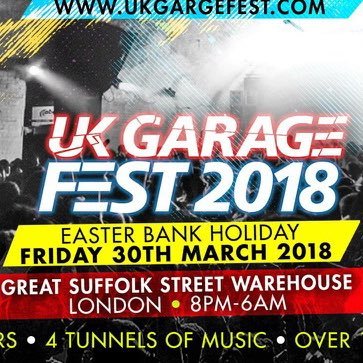 The Indoor UKGarage Fest 2018 https://t.co/jUiXE3Zz51